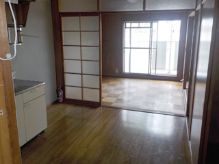 キッチン入り口のアフター