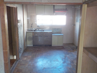 2階キッチンのアフター