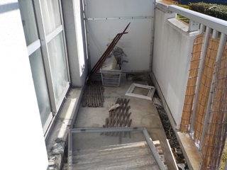 ベランダのビフォア