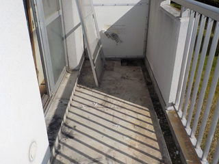 ベランダのアフター