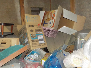 母屋物置2のビフォア