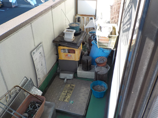 ベランダのビフォア