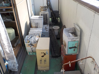 ベランダのビフォア