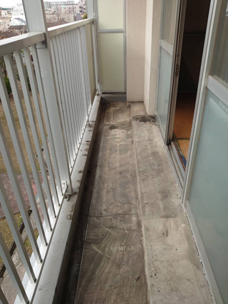 ベランダのアフター