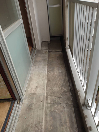 ベランダのアフター