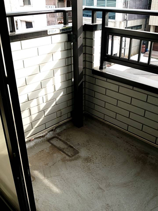 ベランダのアフター