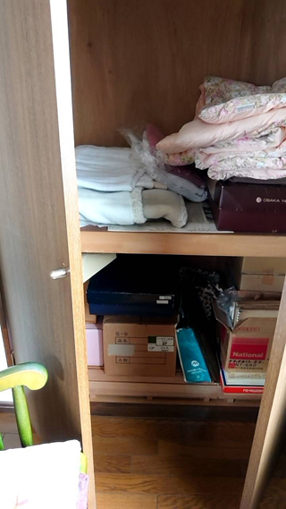 寝室押入れのビフォア