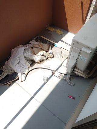 ベランダのビフォア