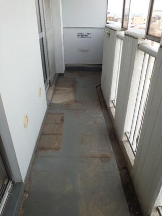 ベランダのアフター