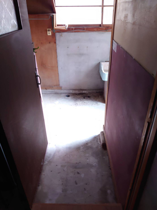 土間洗濯場のアフター