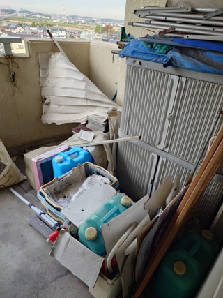 ベランダ2のビフォア