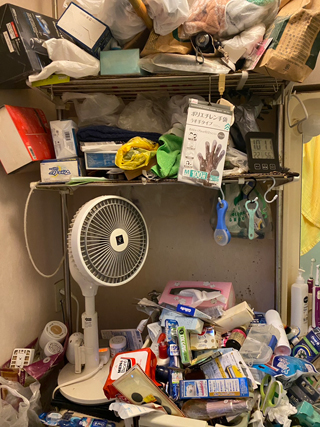 洗濯機の上のビフォア