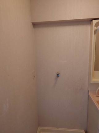 洗濯機の上のアフター