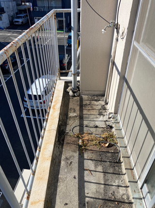 ベランダのアフター