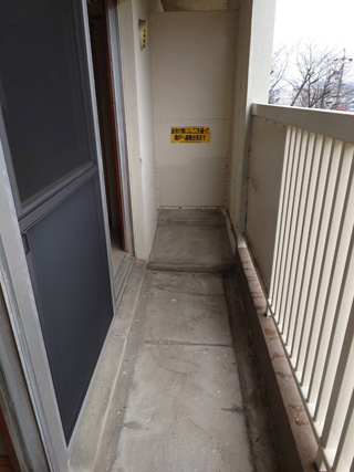 ベランダのアフター