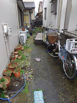 家の外周のビフォア