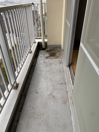 ベランダのアフター