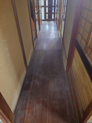 廊下のアフター