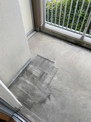 ベランダのアフター