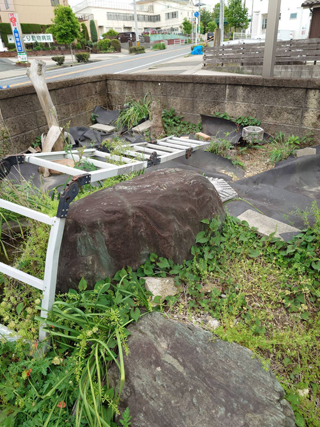 家の外周のビフォア