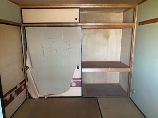 部屋4押し入れのアフター