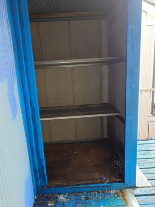 2階ベランダ倉庫のアフター