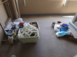 ベランダのビフォア