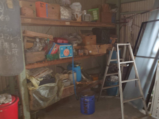 倉庫１階左奥のビフォア