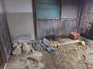 倉庫右手のアフター