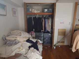 寝室収納のビフォア