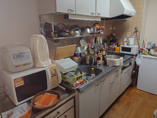 キッチン左手のビフォア