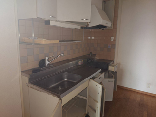 キッチン左手のアフター