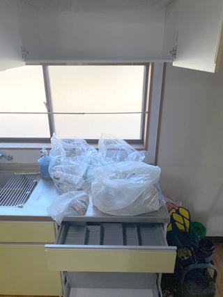 流しの中のアフター