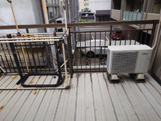 ベランダのビフォア