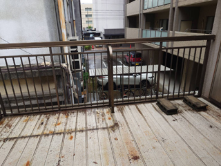 ベランダのアフター