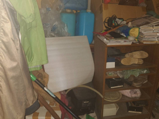 車庫横収納のビフォア