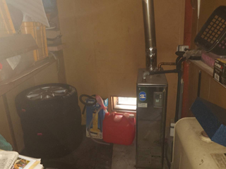 車庫横収納のビフォア