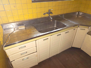 1軒目キッチンシンクのアフター