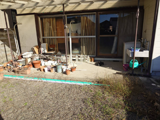 外テラスのビフォア