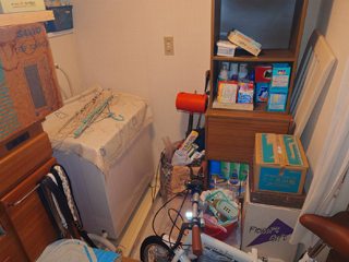 洗濯機置き場のビフォア