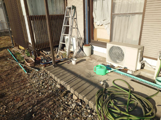 家の外周のビフォア