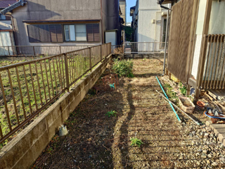 家の外周のビフォア