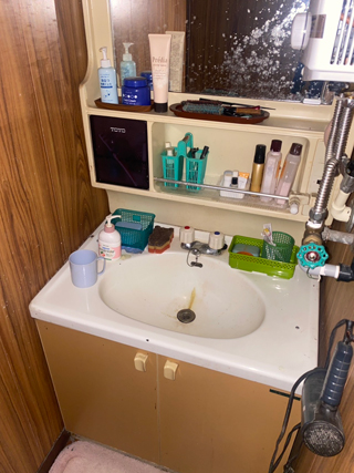 洗面のビフォア