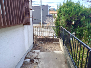 勝手口外の倉庫のアフター