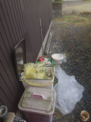 家の外周のビフォア