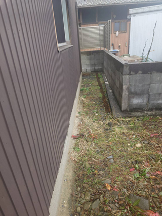 家の外周のアフター