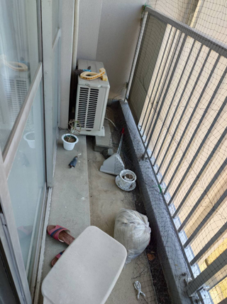 ベランダのビフォア