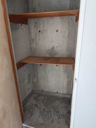 ベランダ収納のアフター