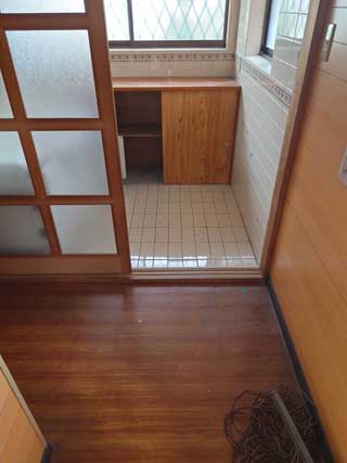 母屋廊下～洗面のアフター