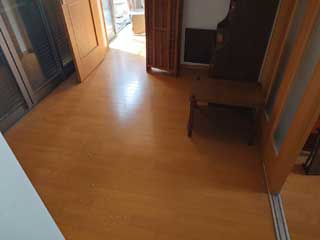 母屋廊下のアフター